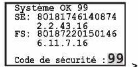 HAGER TN733 - État de l'appareil/saisie du code de sécurité (réglage d'usine 99) - 3
