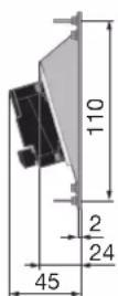 HAGER TN733 - Plan de mesures - 3