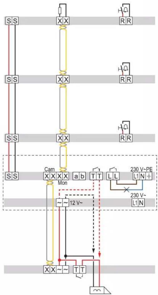 HAGER TN733 - Postes intérieurs en parallèle - 2