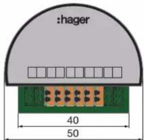 HAGER TN733 - Plan de mesures - 1