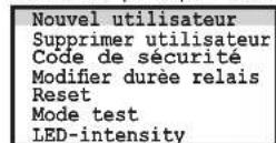 HAGER TN733 - État de l'appareil/saisie du code de sécurité (réglage d'usine 99) - 4