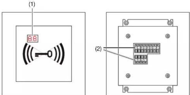 HAGER TN733 - Module contrôle d'accès lecteur de badges/cartes - 1