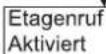 HAGER TN733 - Menu principal - Réglage - Appel d'étage - 2