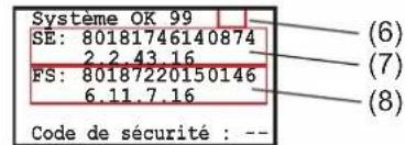 HAGER TN733 - État de l'appareil/saisie du code de sécurité (réglage d'usine 99) - 1
