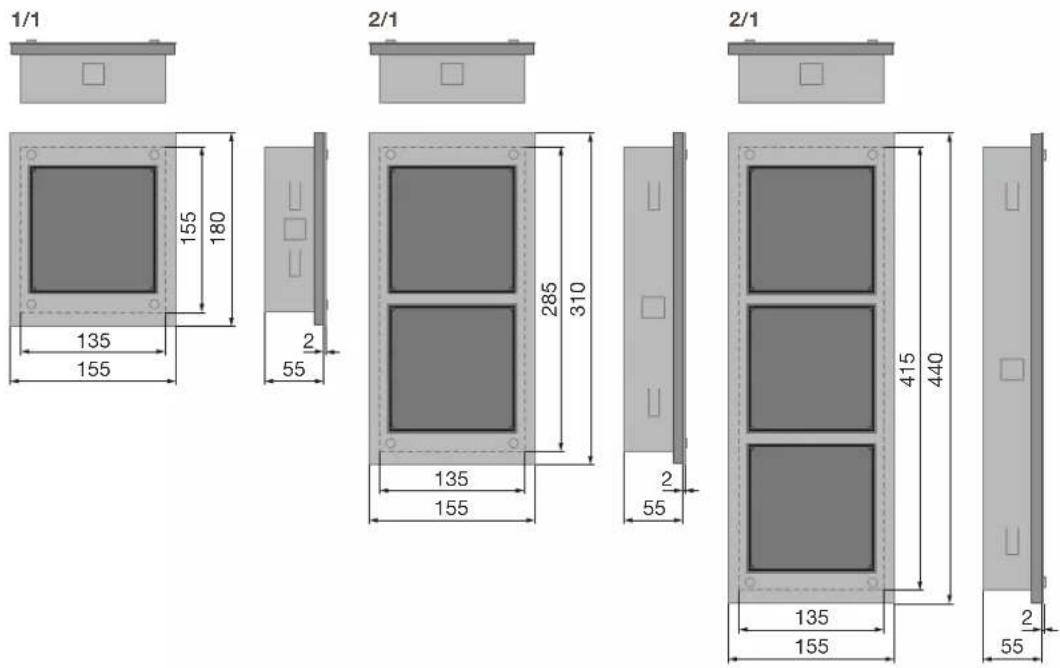 HAGER TN733 - elcom.modesta Modules plans de mesures - 38