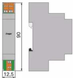 HAGER TN733 - Plans de mesures - 2