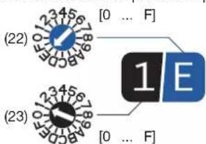 HAGER TN733 - drehfix® Adressage et interrupteurs des modes de fonctionnement - 2
