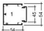 HAGER LFF71H1199016 - queraz PVC - 1