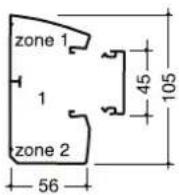 HAGER LFF71H1199016 - queraz PVC - 3