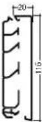 HAGER LFF71H0909016 - appareillage en saillie et moulures - 63