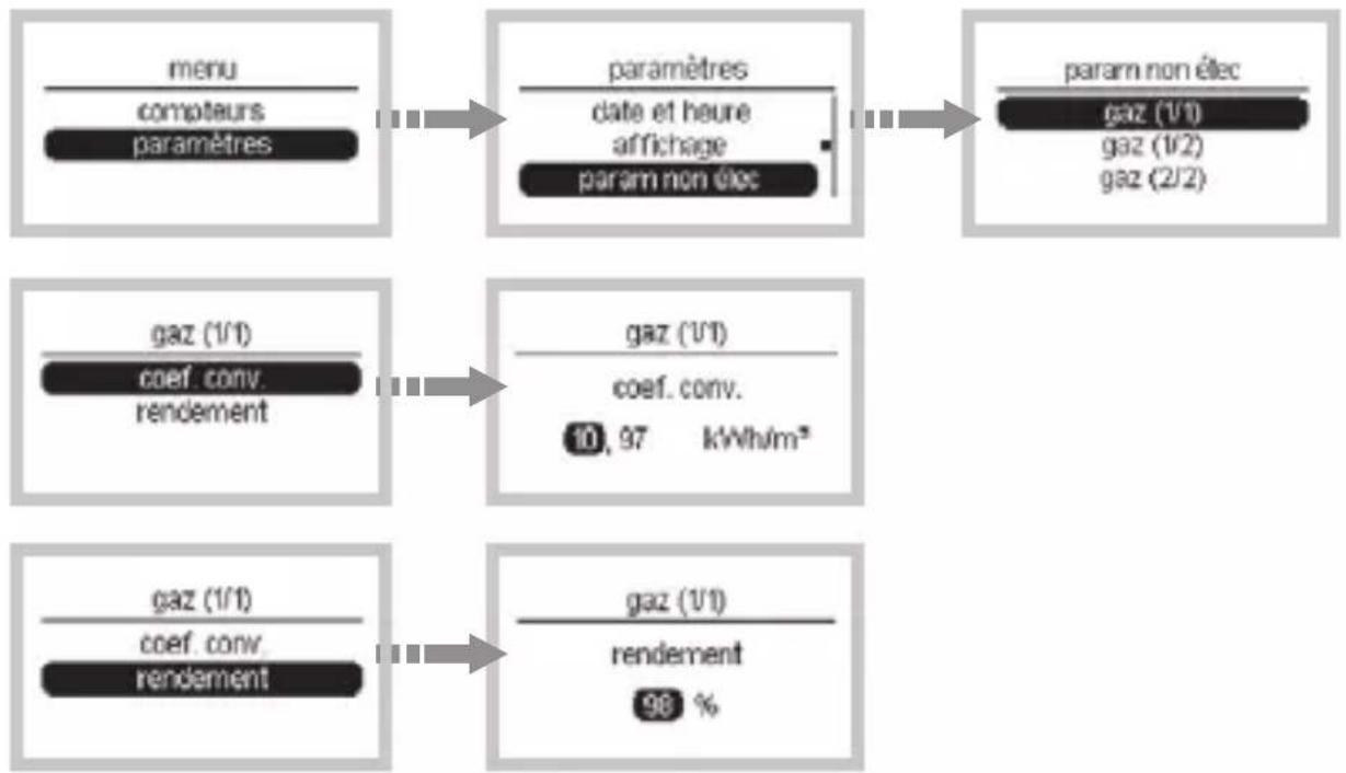 HAGER EC450 - Exemple de configuration pour la voie gaz (1/1) - 1