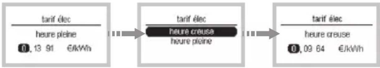 HAGER EC450 - Exemple pour un abonnement double tarif - 2