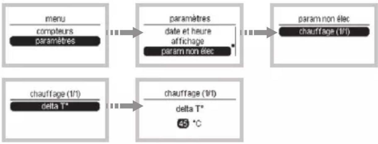 HAGER EC450 - Exemple de configuration pour la voie chauffage (1/1) - 1
