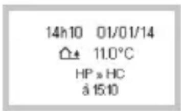 HAGER EC450 - Exemple pour un tarif HP/HC - 1