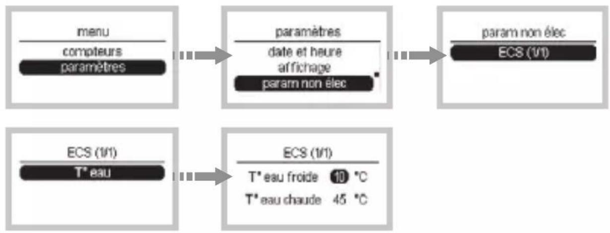 HAGER EC450 - Exemple de configuration pour l'eau chaude sanitaire - 1
