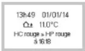 HAGER EC450 - Exemple pour un tarif Tempo - 1