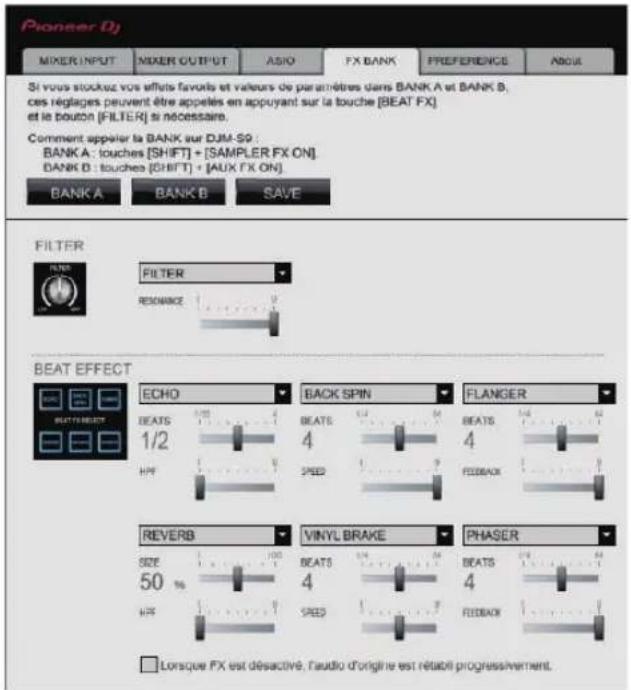 PIONEER DJM-S9 - Réglage de FX BANK - 1