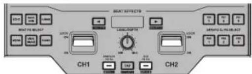 PIONEER DJM-S9 - Inclinez le levier d'effet pour activer l'effet. - 1