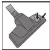 BEKO VCC 6324 WI - Adjusting the parquet/carpet brush - 2