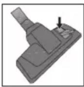 BEKO VCC 6324 WI - Ajustement de la brosse pour parquet/moquette - 1