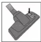 BEKO VCC 6324 WI - Adjusting the parquet/carpet brush - 1