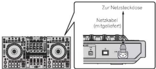 PIONEER DDJ-RZ - Schließen Sie das Netzkabel an. - 1