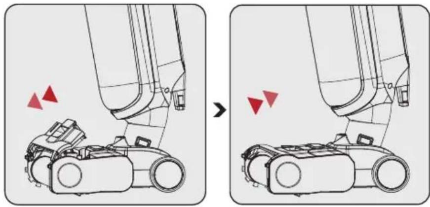 BEKO VRW 80318 VB - Instalarea capacului periei cu role - 1