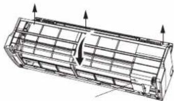 FUJITSU Airstage ASYE012GCEH - Αφαίρεση εμπρός πάνελ - 3