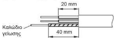 20 mm 40 mm Καλώδιο γείωσης