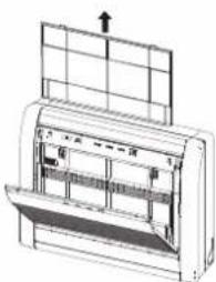 FUJITSU Airstage AGYA014GCGH - Ouvrez la Grille d'admission et déposez le Filtre à air. - 1