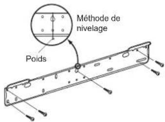FUJITSU Airstage AGYA009GCGH - Installation du support de crochet mural - 1