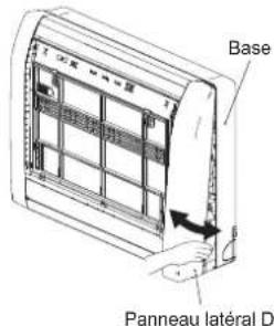 FUJITSU Airstage AGYA007GCGH - Dépose des panneaux lateraux G et D - 2