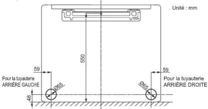FUJITSU Airstage AGYA007GCGH - Pour la tuyauterie ARRIÈRE DROITE et ARRIÈRE GAUCHE - 1