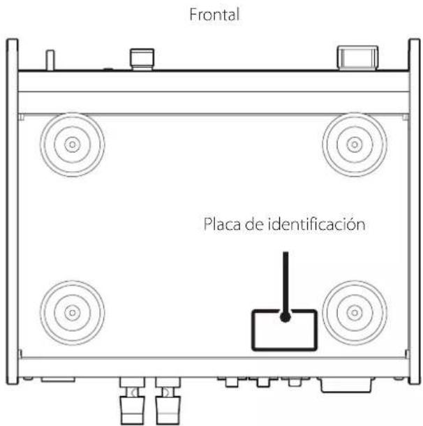 Frontal Placa de identificación