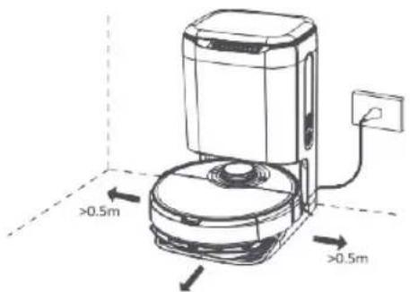 WILFA Innobot RVC-D4000LIN - SLÅ PÅ OCH LADDA - 1
