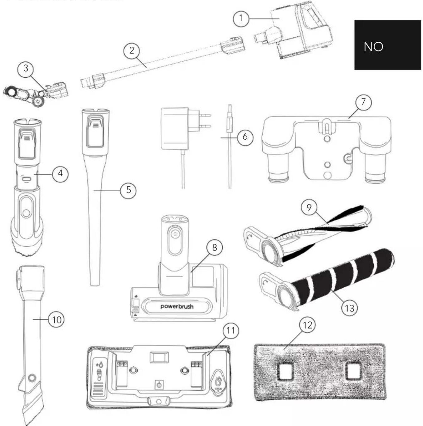 WILFA Innobot Aqua PLUS HS1-SWB - OBS! - BATTERI - 1