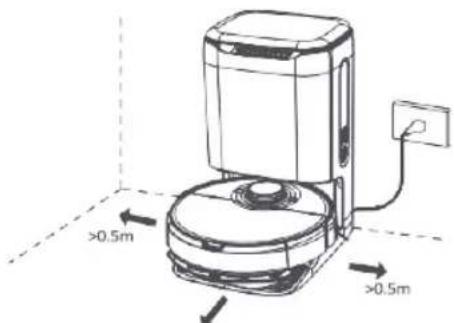 WILFA Innobot RVC-D4000AI - ALLUMER ET CHARGER - 1