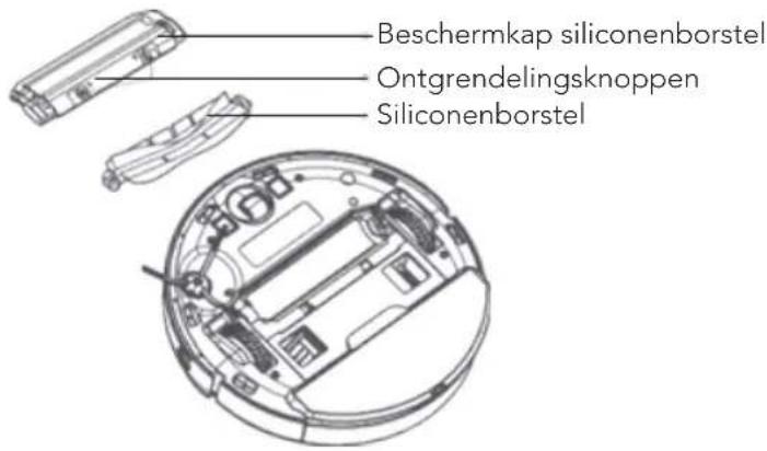 WILFA Innobot RVC-D4000AI - SILICONENBORSTEL - 1