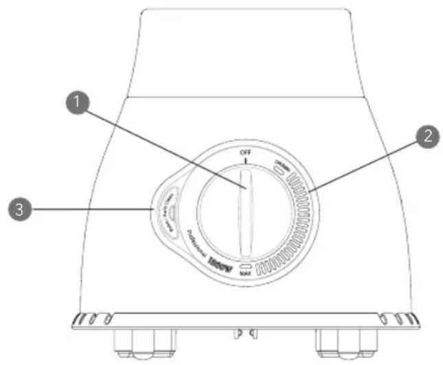WILFA XPLODE 1500 BLS-1500S - PANNELLO DI CONTROLLO - 1