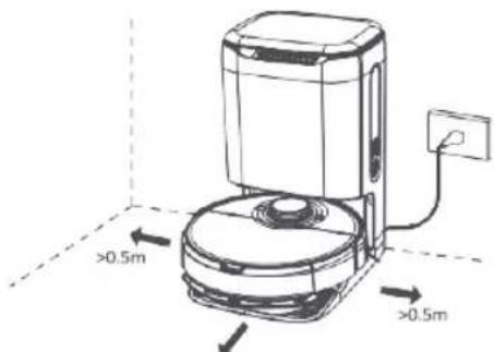 WILFA Innobot RVC-D4000SL+ - ALLUMER ET CHARGER - 1