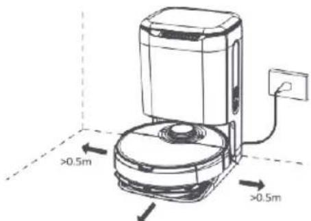 WILFA Innobot RVC-D4000SL+ - EINSCHALTEN UND AUFLADEN - 1