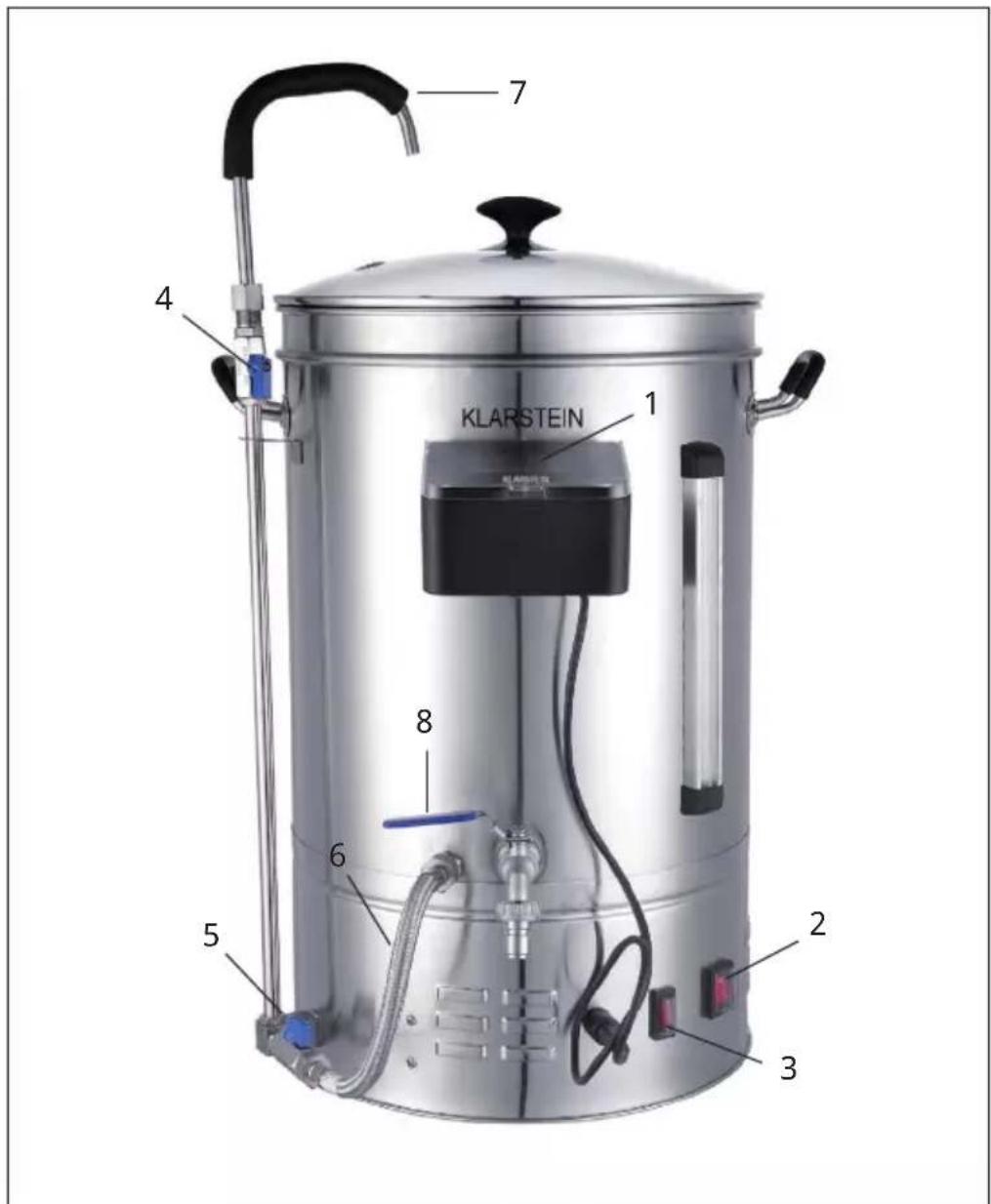 Klarstein Brauheld Smart 65 - DESCRIPCIÓN DEL DISPOSITIVO - 1