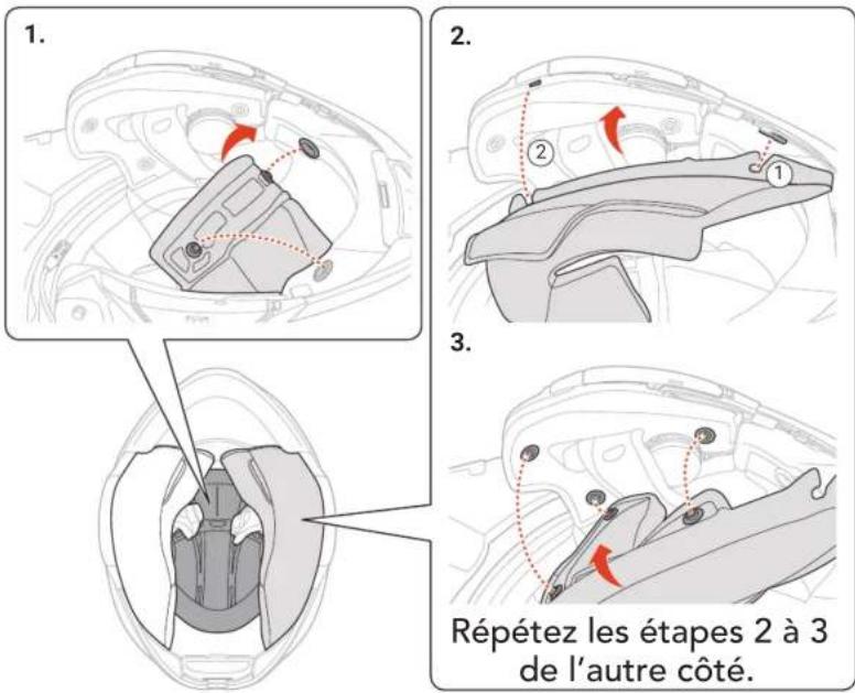 1. 2. 3. Répétez les étapes 2 à 3 de l'autre côté.