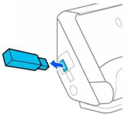 EPSON ES-C380W - Retirer une clé USB - 1