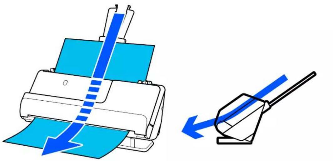 EPSON ES-C380W - Position droite de la trajectoire - 1