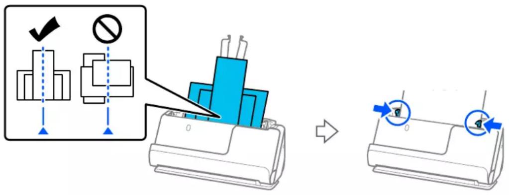EPSON ES-C380W - Points à vérifier au moment de charger des originaux - 1