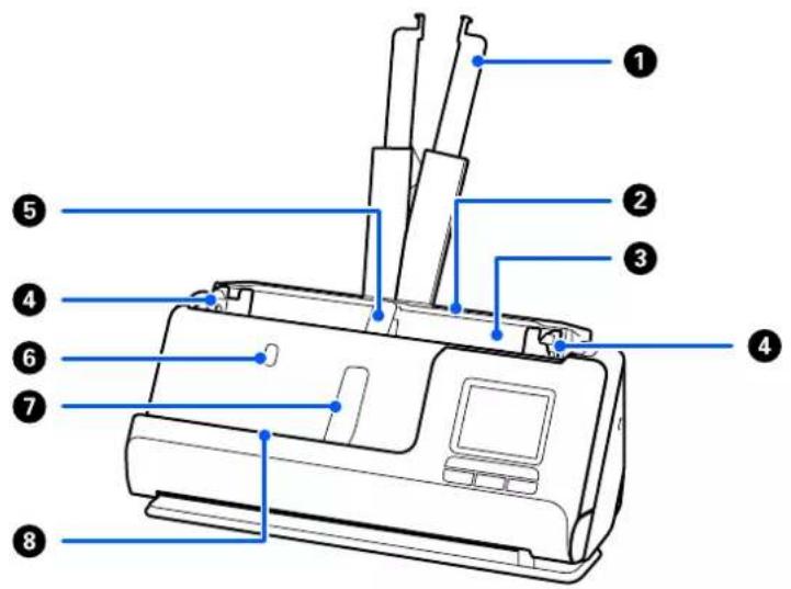 EPSON ES-C380W - Noms et fonctions des éléments - 1