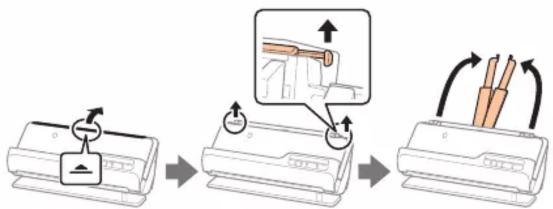 EPSON RR-400W - Straight path position • Position de chemin droit - 4