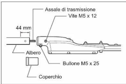 Assale di trasmissione Vite M5 x 12 44 mm Albero Bullone M5 x 25 Coperchio