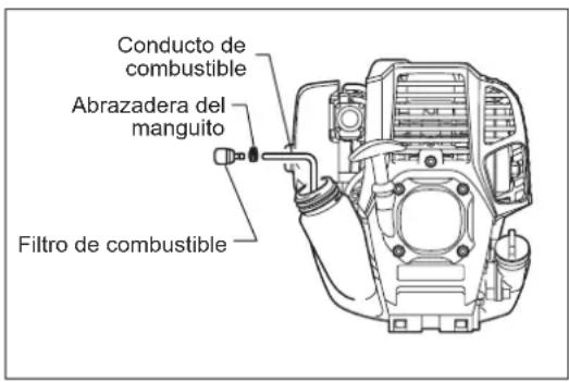 Conducto de combustible Abrazadera del manguito Filtro de combustible
